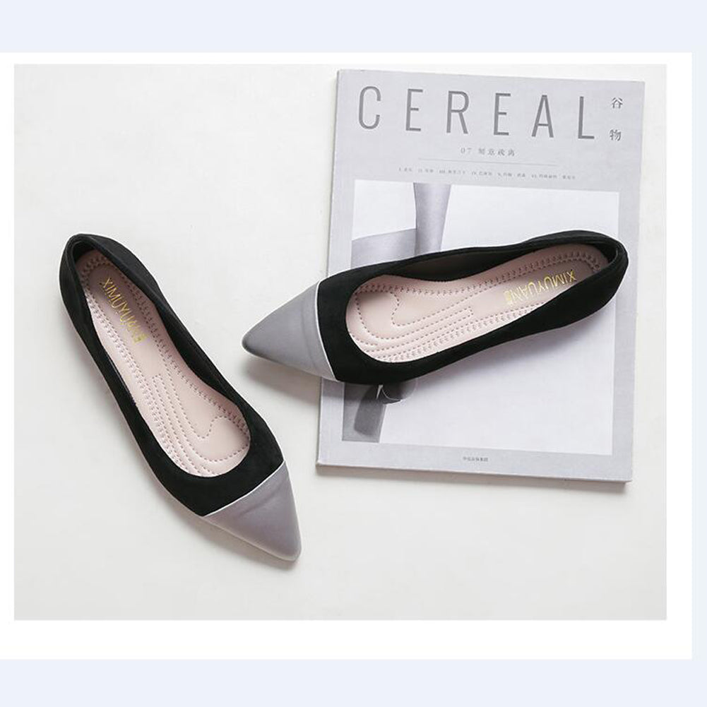 Women's Stitching Color Flat Shoes Contracted Comfortable for Shoes