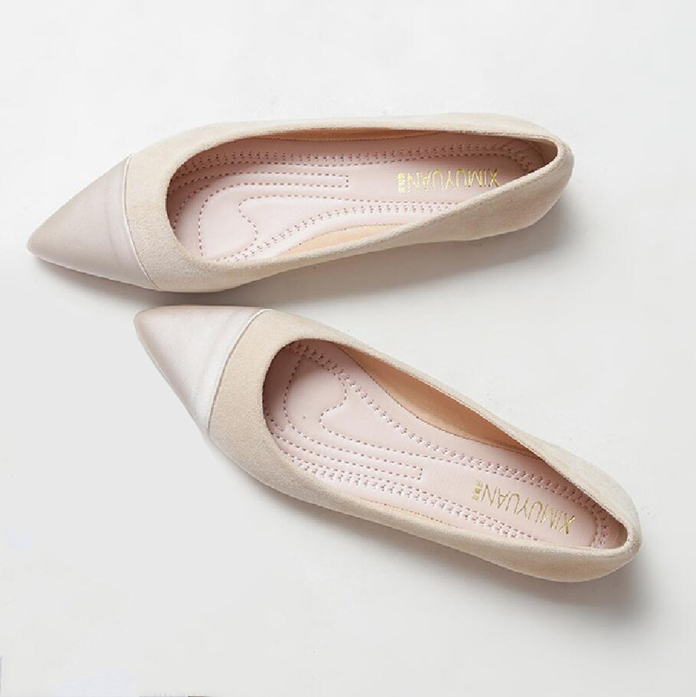 Women's Stitching Color Flat Shoes Contracted Comfortable for Shoes